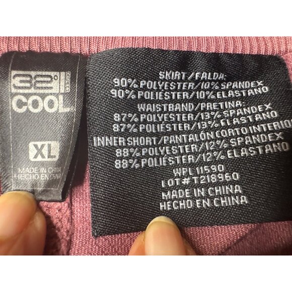 32 Degrees Cool Skort Polyester & Spandex Rose XL - Picture 2 of 7
